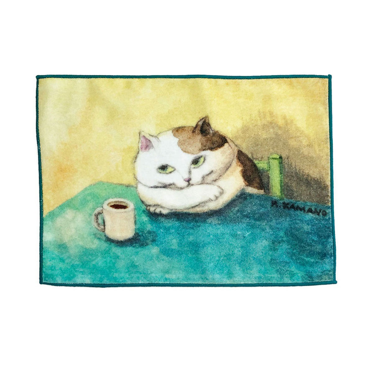 タオルハンカチ たおる はんかち カマノレイコ 日本製 （ ねこの暮らし タオル ハンカチ 綿 手拭き 猫 ）｜colorfulbox｜06