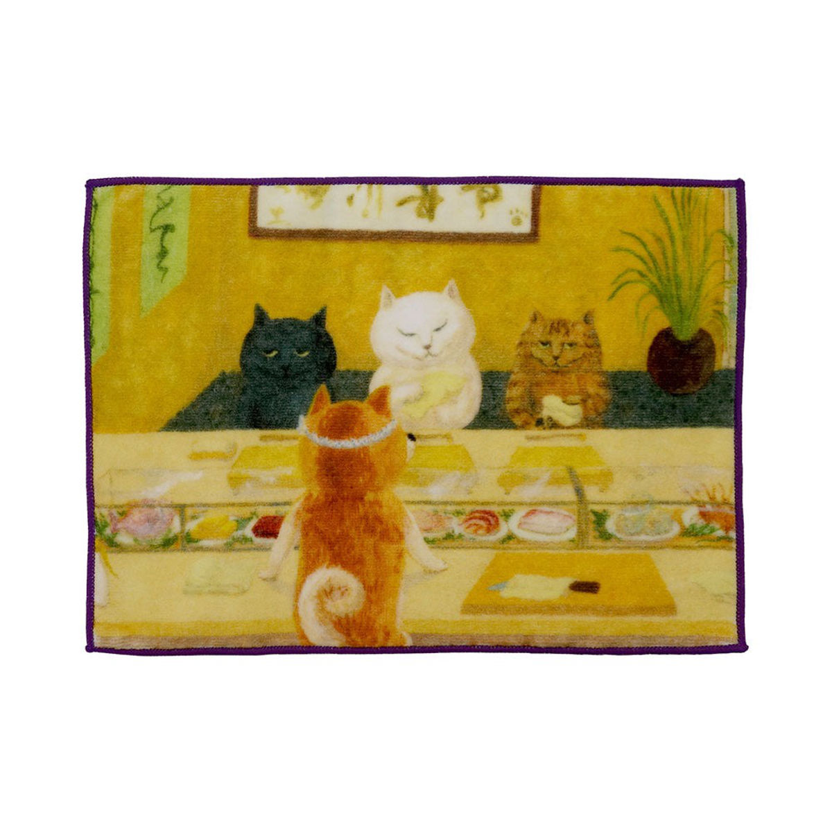 タオルハンカチ たおる はんかち カマノレイコ 日本製 （ ねこの暮らし タオル ハンカチ 綿 手拭き 猫 ）｜colorfulbox｜07
