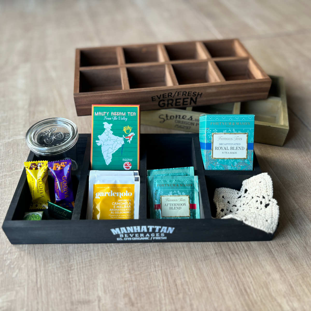 収納ボックス ポプラウッドパーテーションボックス S 小物入れ （ 幅