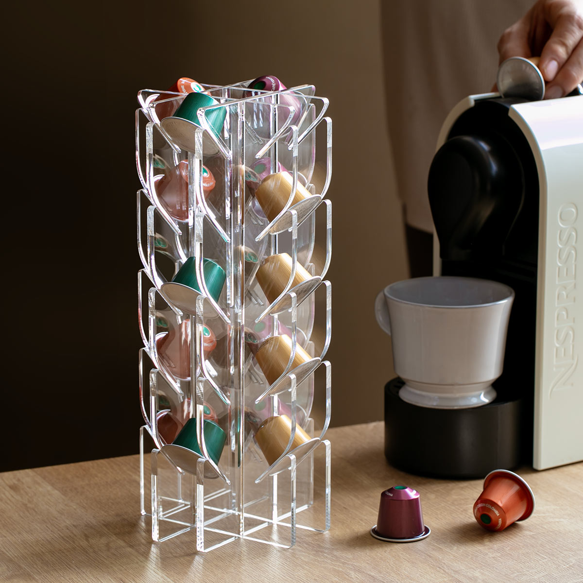 Trytec 特典付き コーヒーカプセルスタンド ネスプレッソカプセル