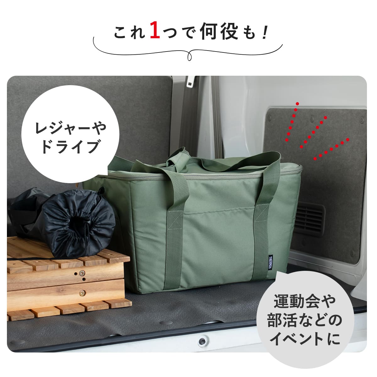 THERMOS（サーモス） エコバッグ 25L 保冷買い物カゴ用バッグ