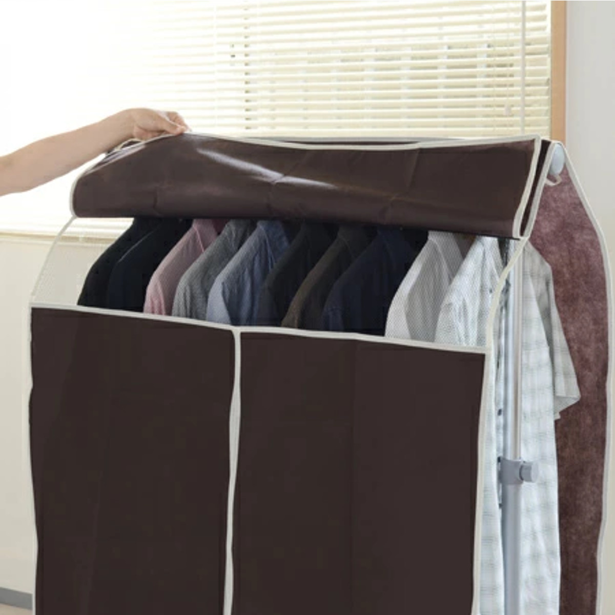 パイプハンガー用カバー 75〜90cm対応 プ...の詳細画像3