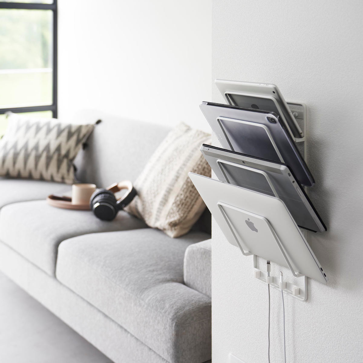 tower 山崎実業 石こうボード壁対応ウォールタブレットホルダー タワー