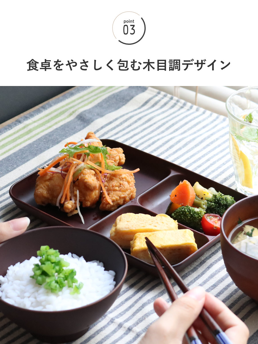 宮本産業 ランチプレート 21cm SEE プラスチック （ 食洗機対応 電子