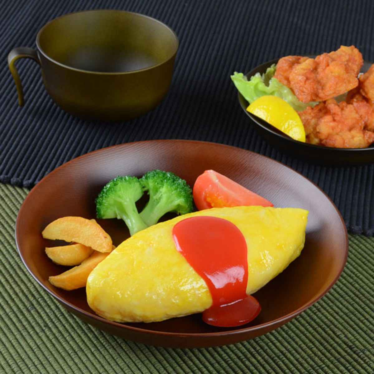 プレート 23cm 深皿 Woody プラスチック （ 食洗機対応 電子レンジ対応