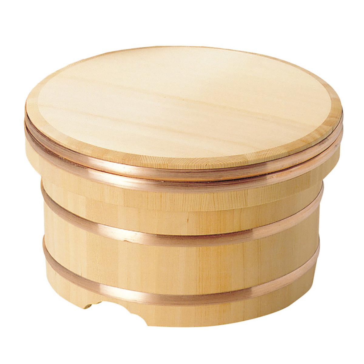 おひつ 5合 椹 江戸びつ 直径21cm （ 木製 お櫃 天然木 さわら 吸湿