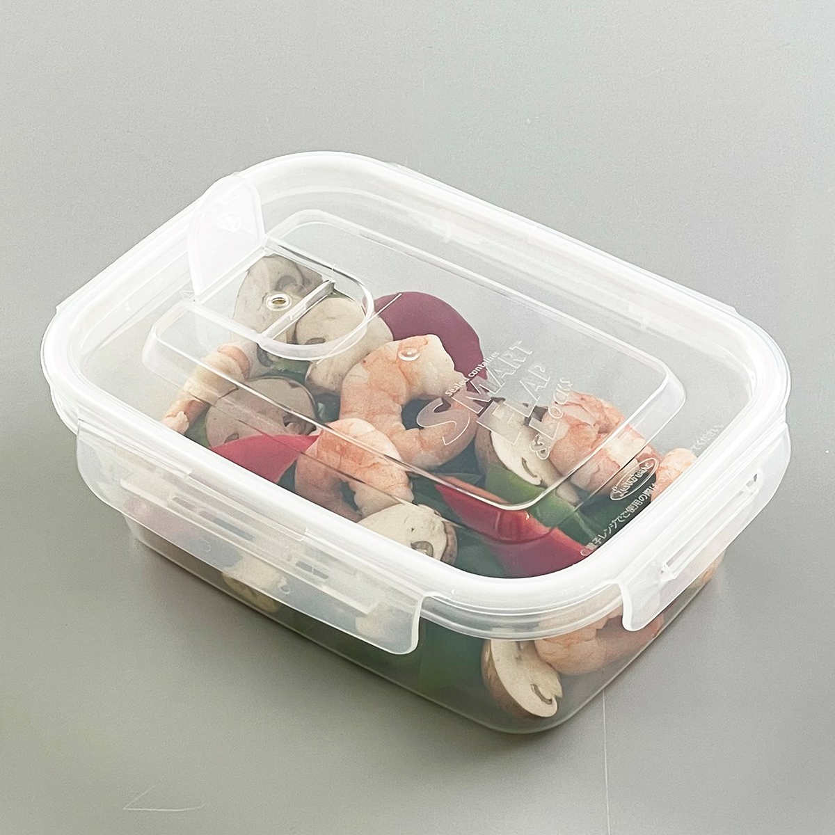 保存容器 660ml スマートフラップ＆ロックス 角型 M 同色2個セット
