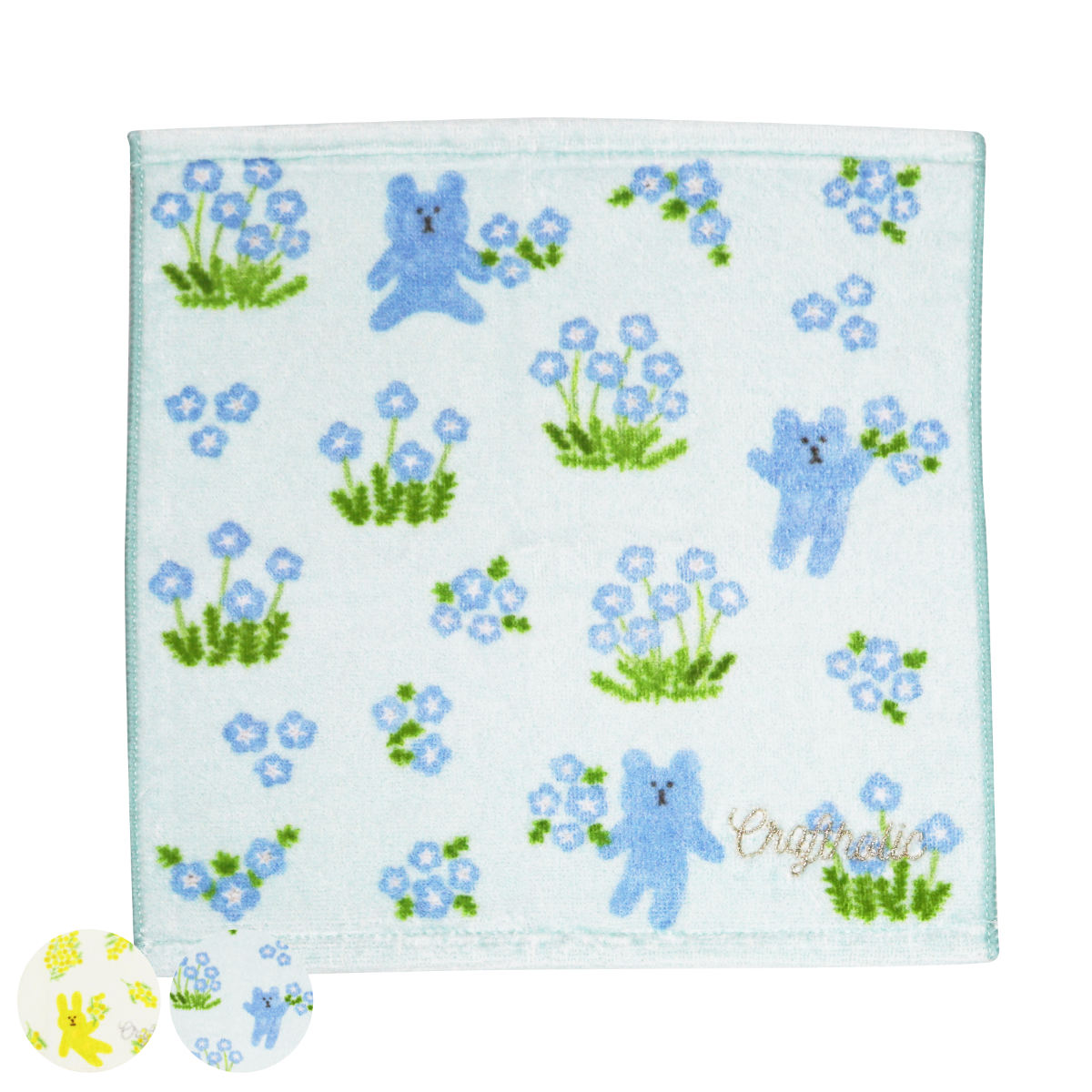 �n���h�^�I�� 23×23cm Spring Flower CRAFTHOLIC �i �N���t�g�z���b�N �^�I�� �n���J�` �ԕ� ��@�� �j