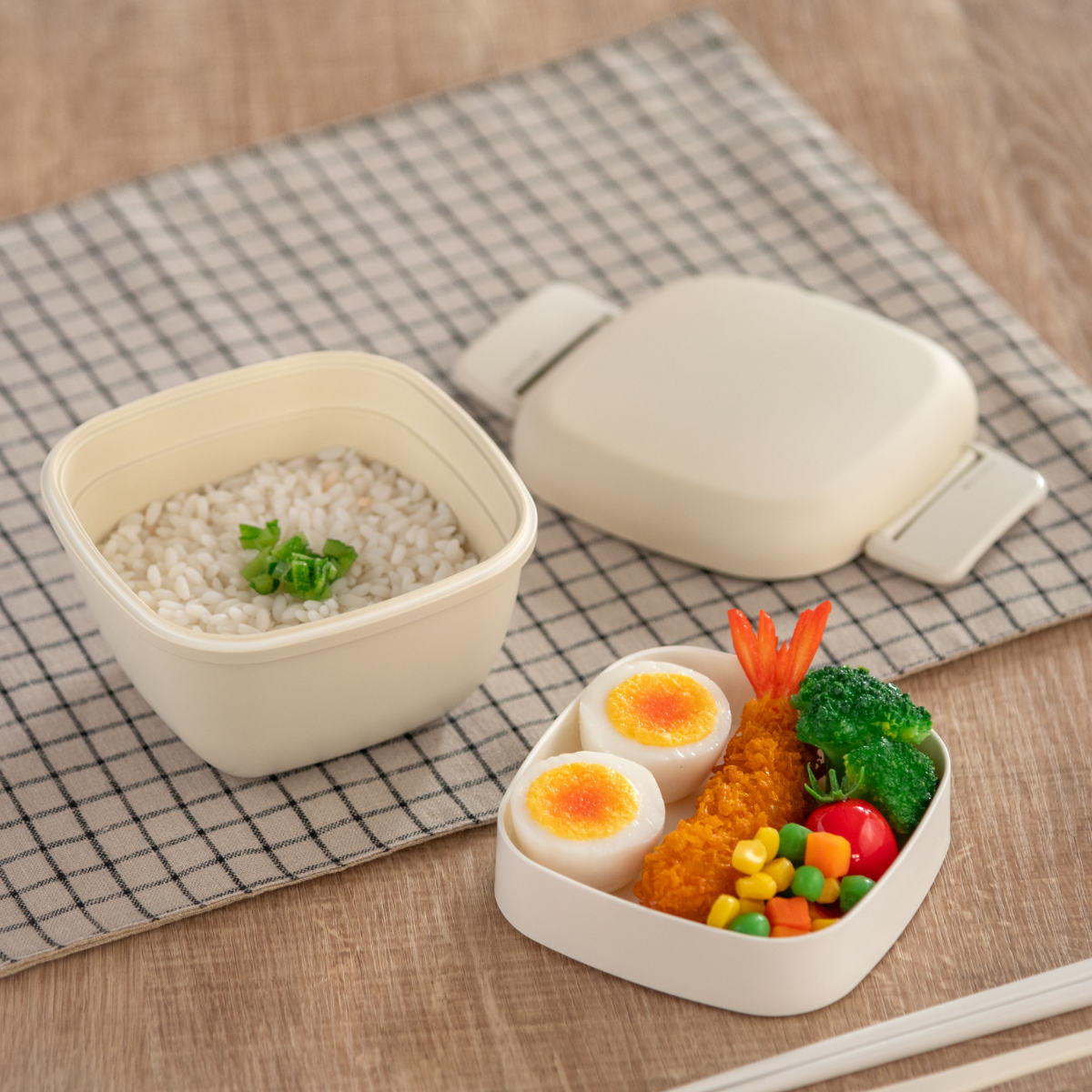 宮本産業 弁当箱 2段 600ml MIYA LUNCH スクウェアランチ くすみカラー