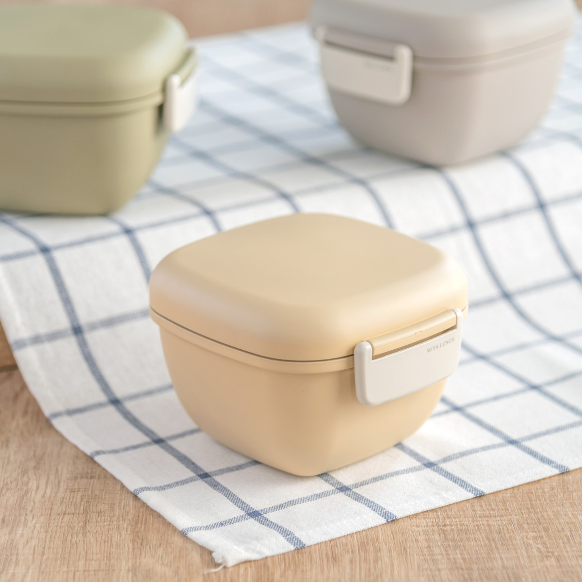 田宮ランチBOX 宮本産業 弁当箱 2段 600ml MIYA LUNCH スクウェアランチ くすみカラー