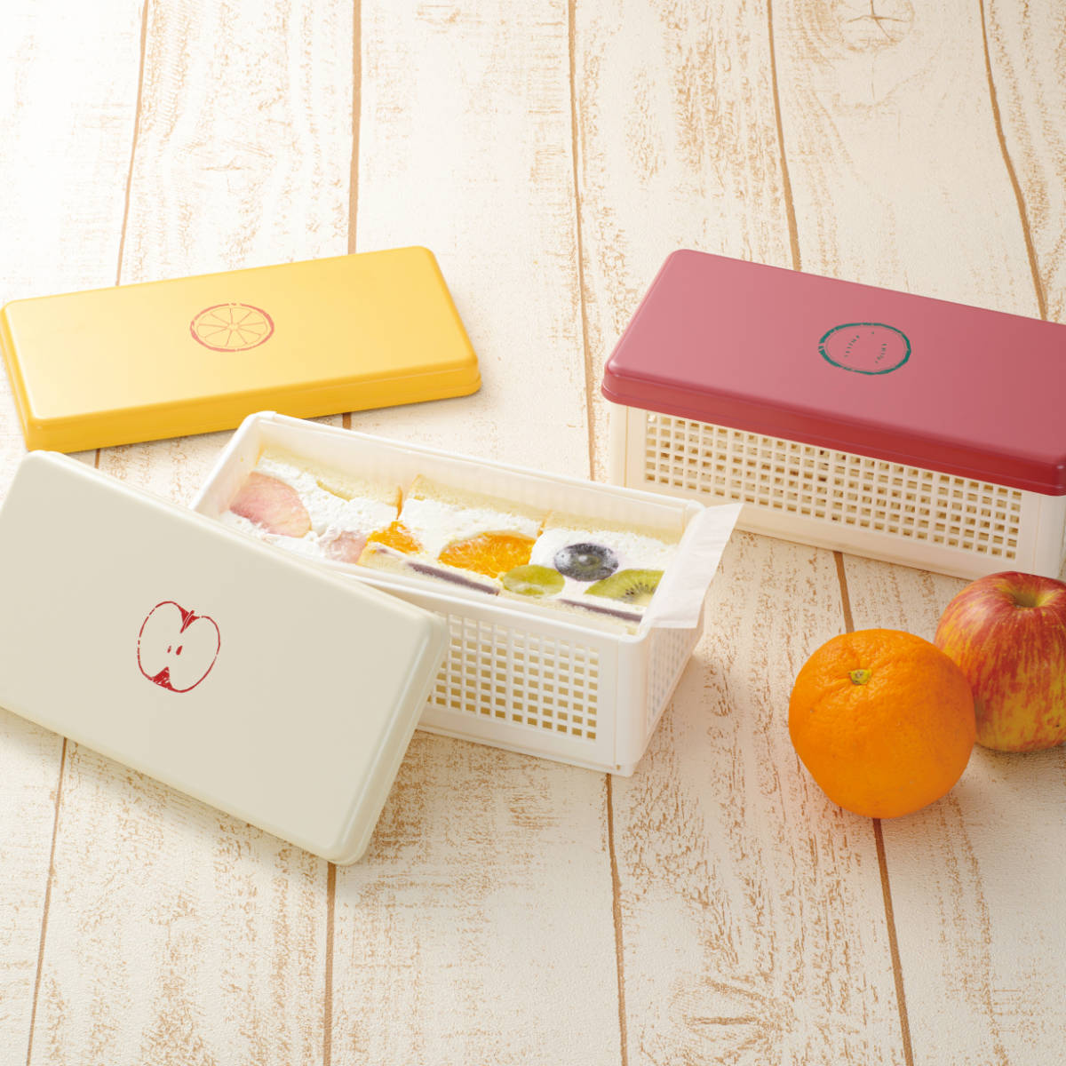 サンドイッチケース フルンサンドイッチケース L ( ランチボックス 折りたたみ式 サンドイッチ 弁当箱 バスケット おしゃれ 日本製 ) 関連画像5