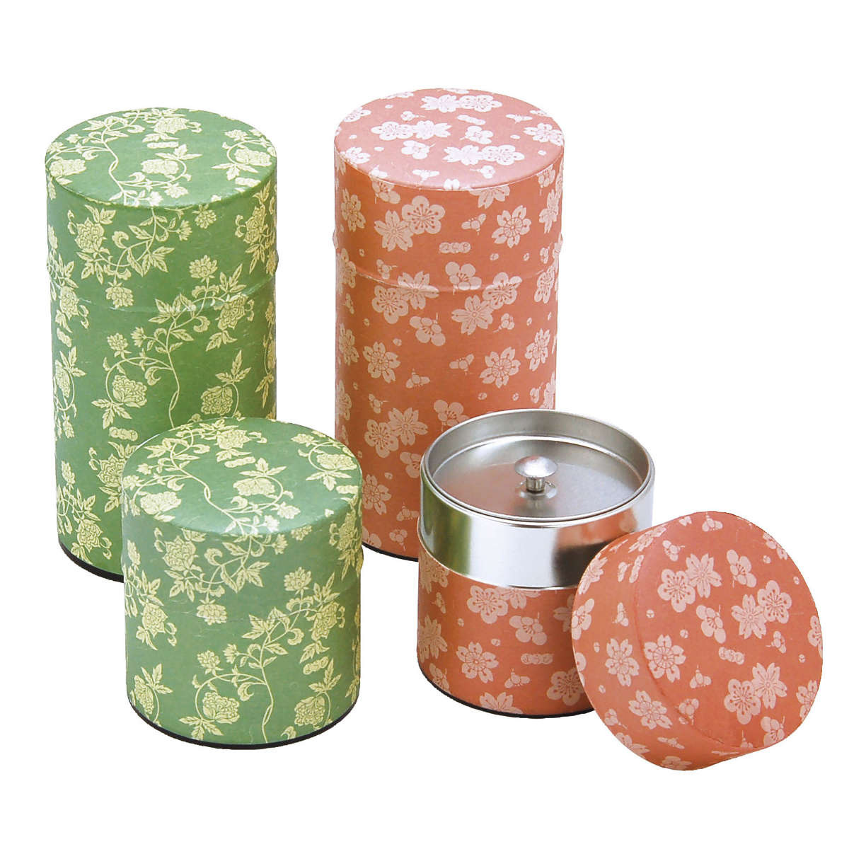 茶筒 200ml ぽッ・かん L 花唐草 ( ...の詳細画像2