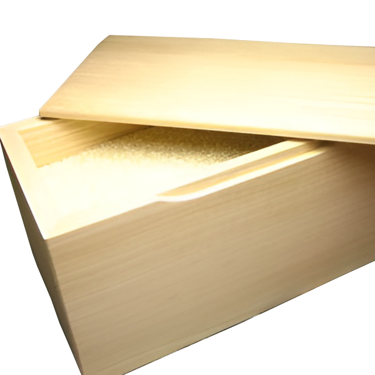 米びつ 10kg 桐の米びつ 縦長型 無地 一合升 すり切り棒付き （ 密閉