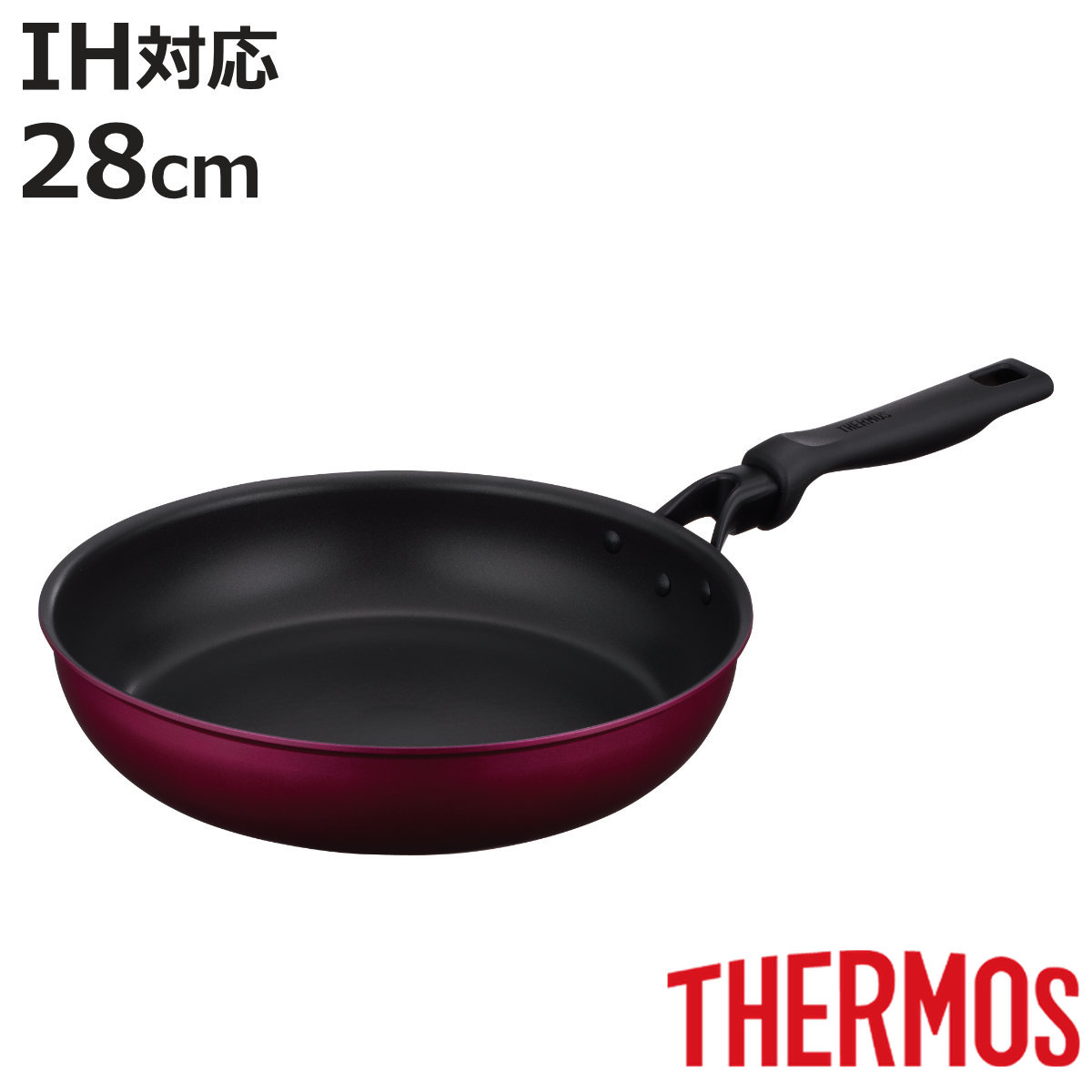 THERMOS（サーモス） フライパン 28cm IH対応 深型 PFOAフリー デュラ