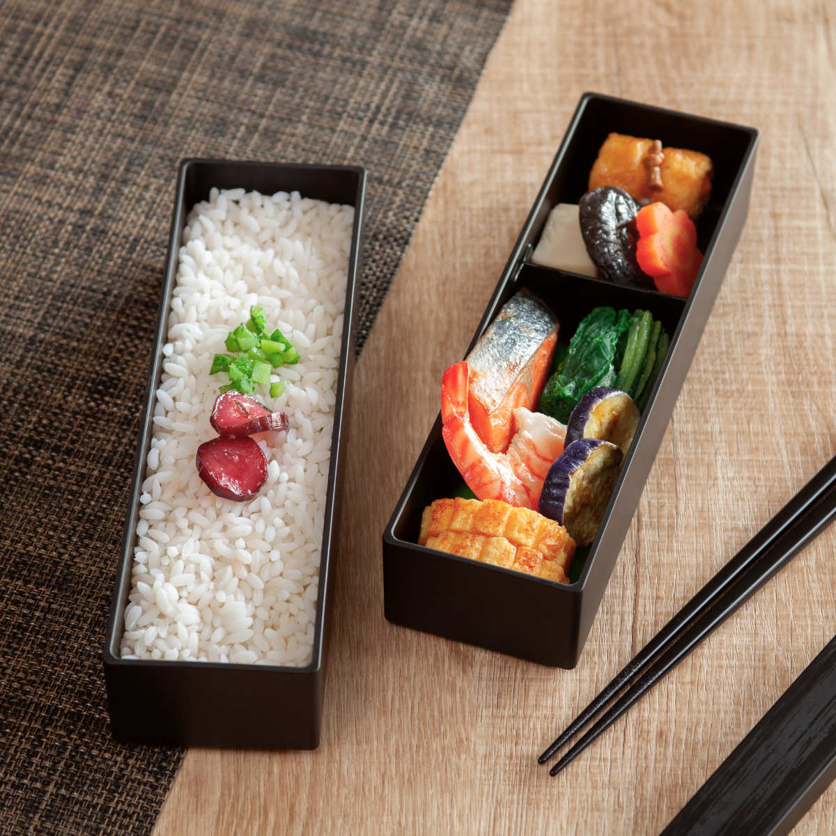 HAKOYA 弁当箱 2段 840ml スリム二段弁当 （ お弁当箱 ランチボックス