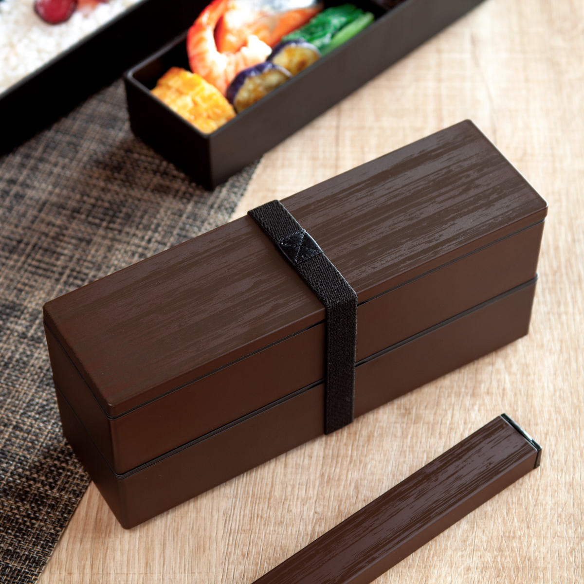 HAKOYA 弁当箱 2段 840ml スリム二段弁当 （ お弁当箱 ランチボックス