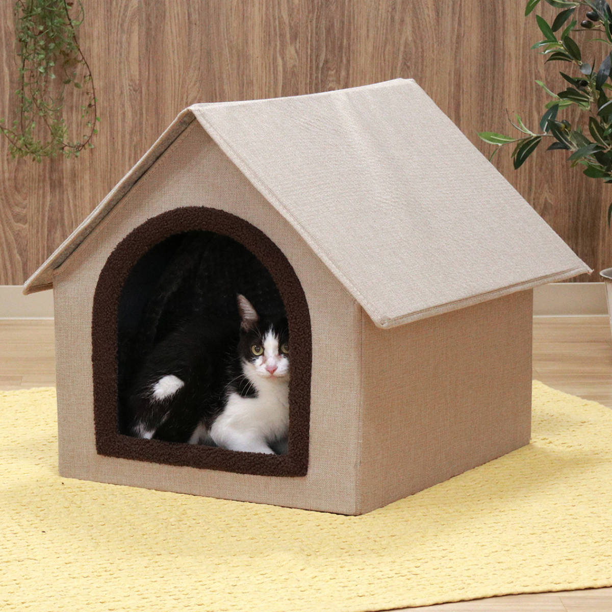 不二貿易（Fuji Boeki） ペットハウス 三角屋根 Lサイズ 幅53×奥行59