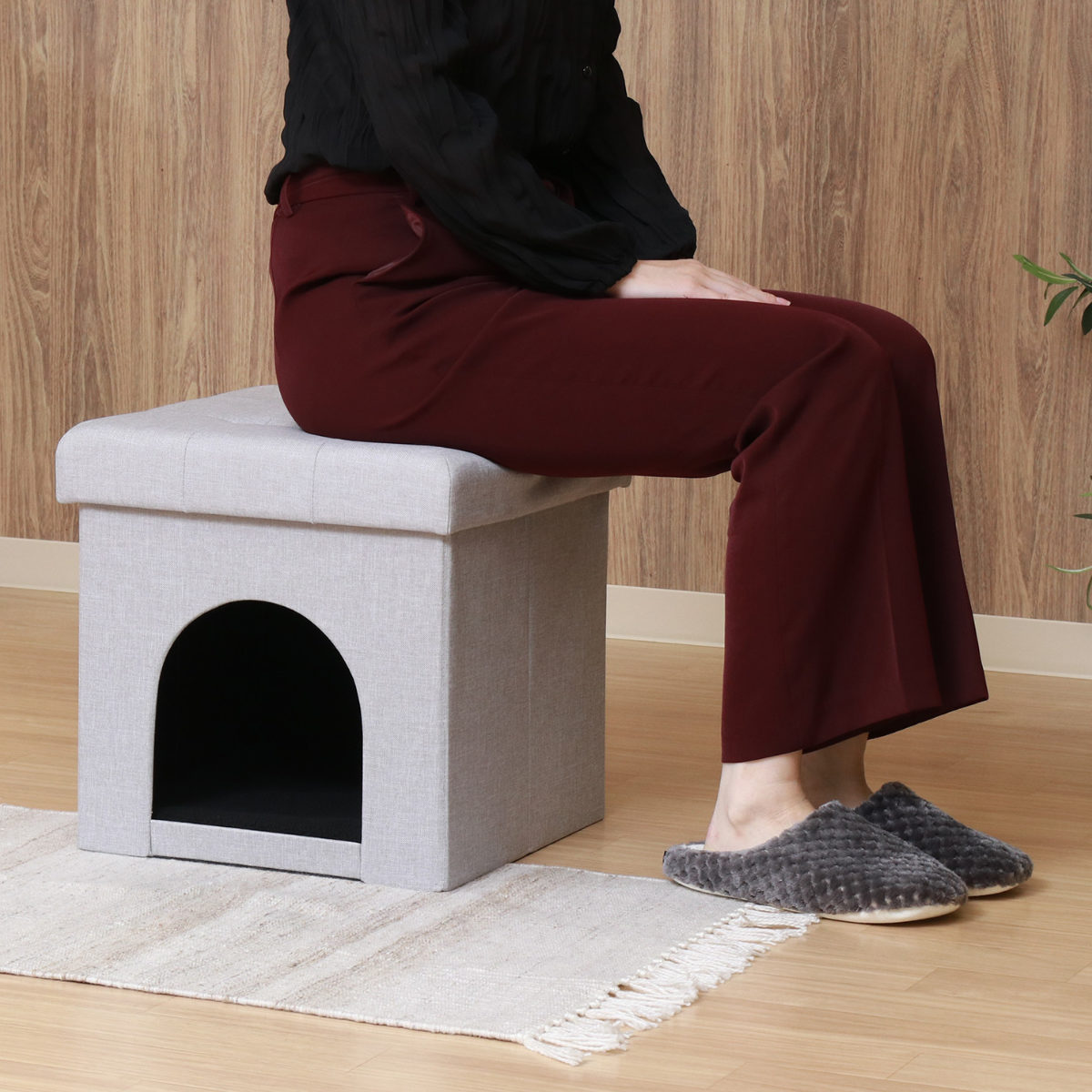 不二貿易（Fuji Boeki） ペットハウス スツール 38cm 室内 （ 犬用 猫