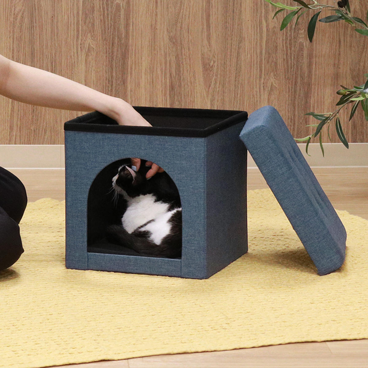 不二貿易（Fuji Boeki） ペットハウス スツール ミニ 30cm 室内 （ 犬