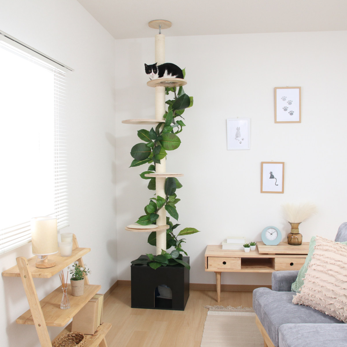 不二貿易（Fuji Boeki） キャットタワー ねこの休ら木 ソラ 爪とぎ