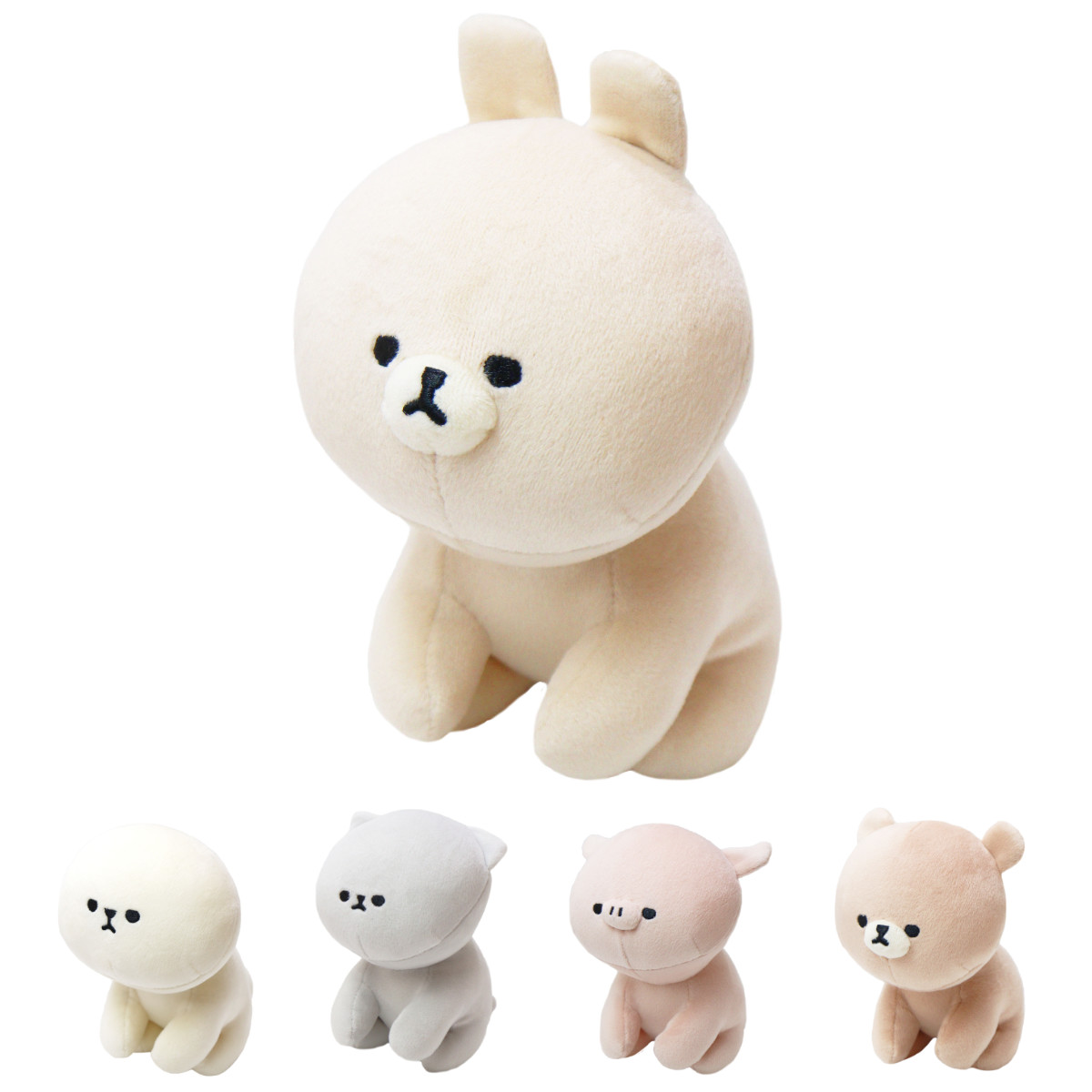 ぬいぐるみ mofmofriends おすわりマスコット おもちゃ ( モフモフレンズ 動物 アニマル おすわり マスコット インテリア 雑貨 ベビー 赤ちゃん )