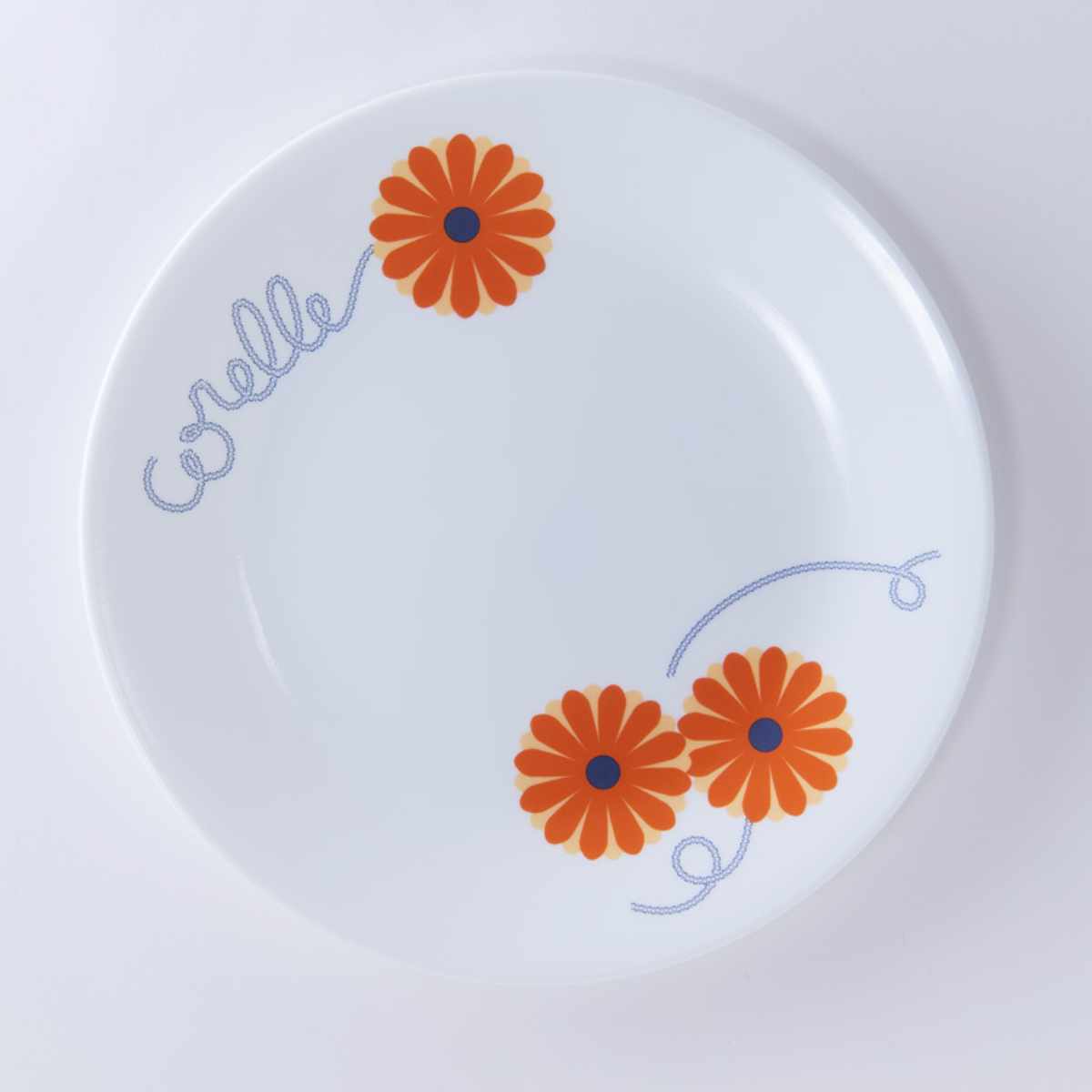 オレンジ色 花びら型 プラスチック皿 パール金属 食器 5点セット CORELLE コレール オレンジマーガレット