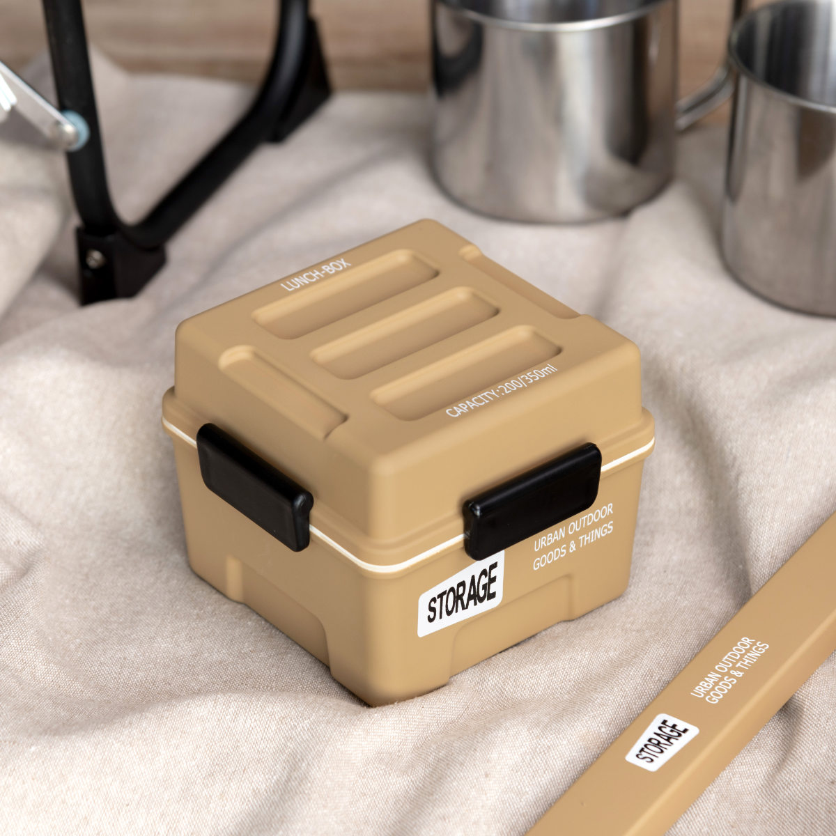 正和 弁当箱 2段 550ml STORAGE スクエアコンテナランチ （ お弁当箱