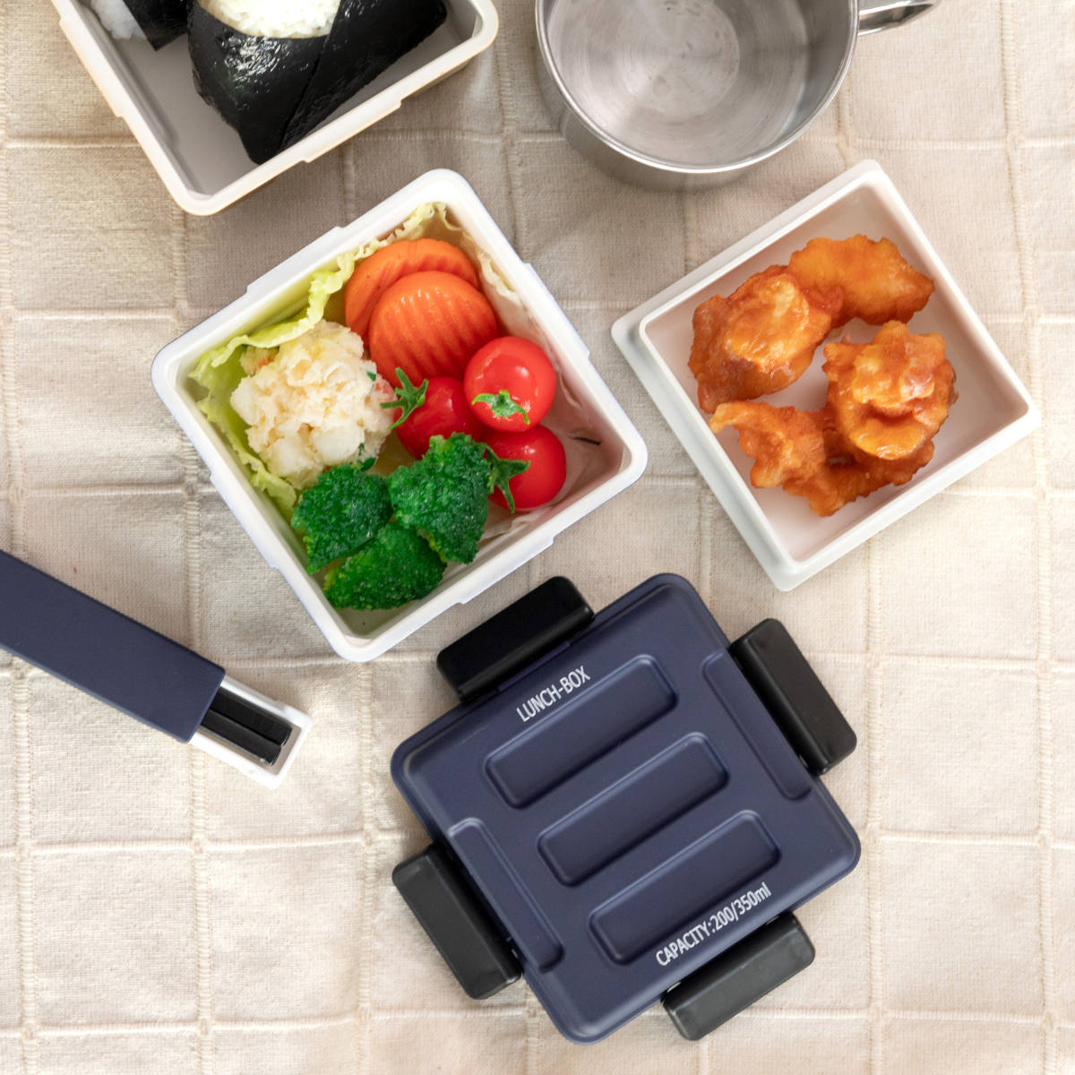 正和 弁当箱 2段 550ml STORAGE スクエアコンテナランチ （ お弁当箱