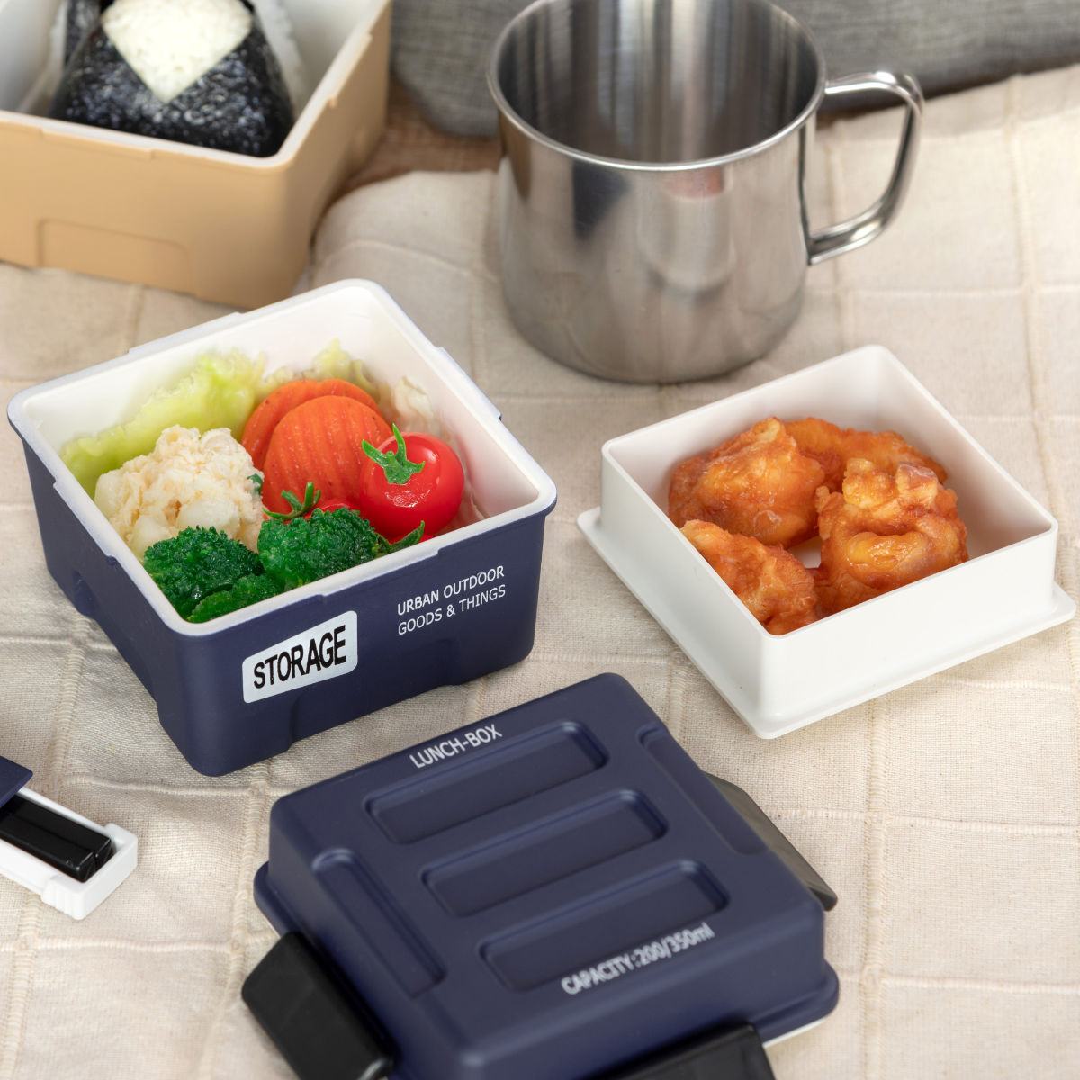 正和 弁当箱 2段 550ml STORAGE スクエアコンテナランチ （ お弁当箱