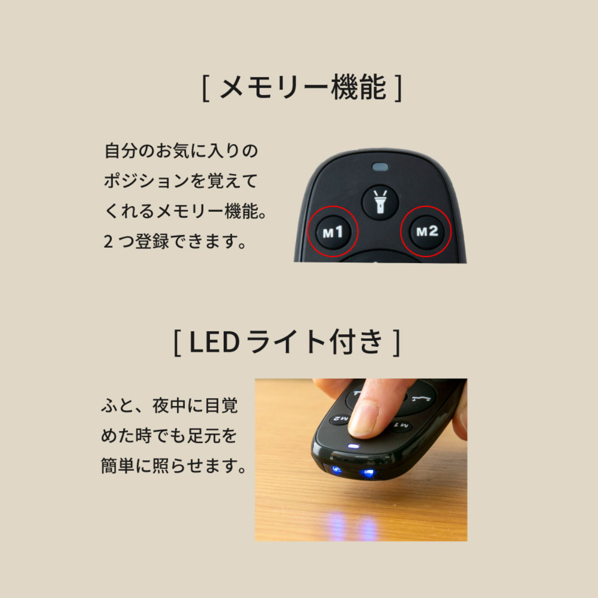 電動ベッド 音声認識 セミダブル スリーピー 静音 無段階リクライニング （ ワイヤレス充電 2モーター 音声コントロール 3段階 高さ調節 ）_7