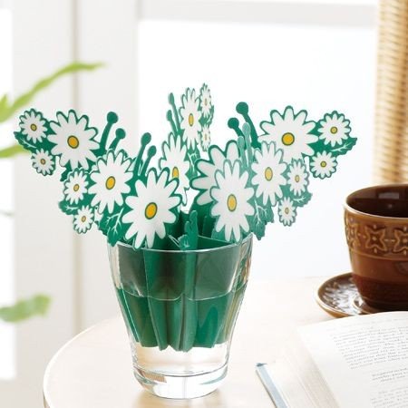 パーソナル加湿器 自然気化式 どこでもモイスチャー マーガレット （ 加湿器 紙 ペーパー加湿器 卓上 ミニ 簡易加湿器 ）