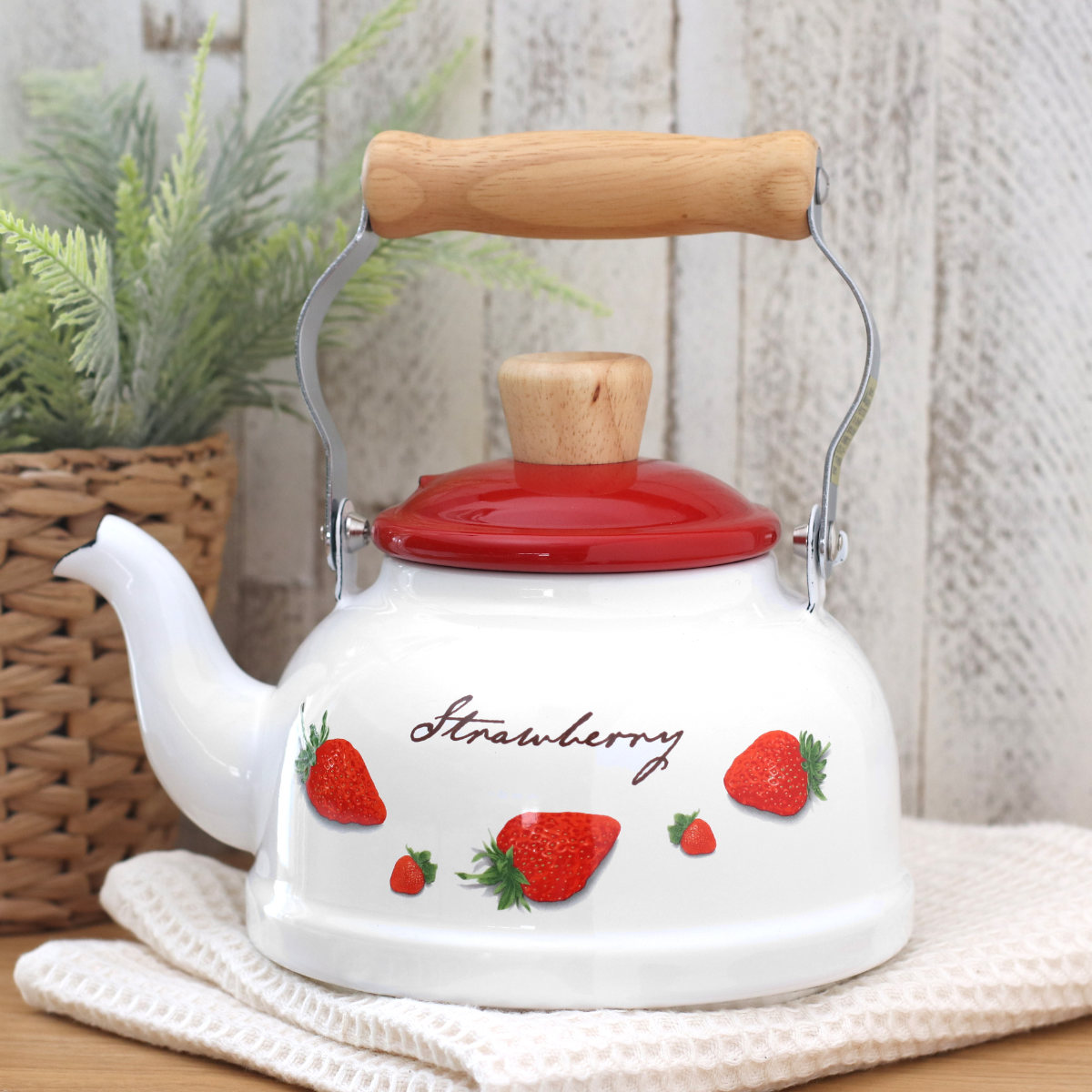 ケトル 1.6L IH対応 ストロベリーシリーズ 富士ホーロー （ Honey Ware