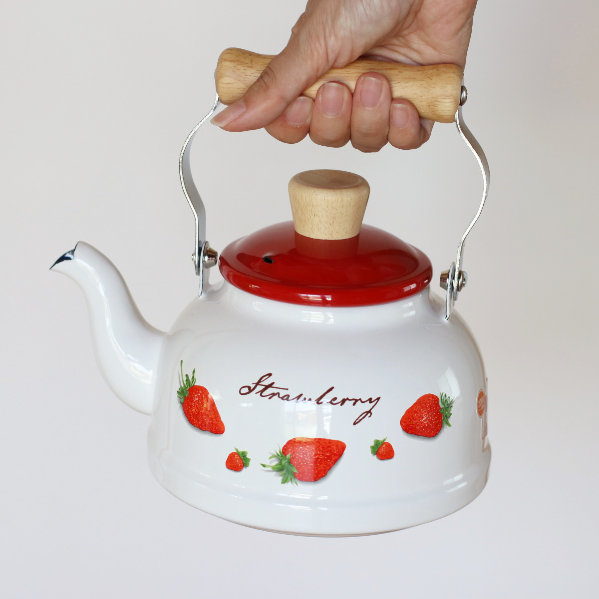 ケトル 1.6L IH対応 ストロベリーシリーズ 富士ホーロー （ Honey Ware