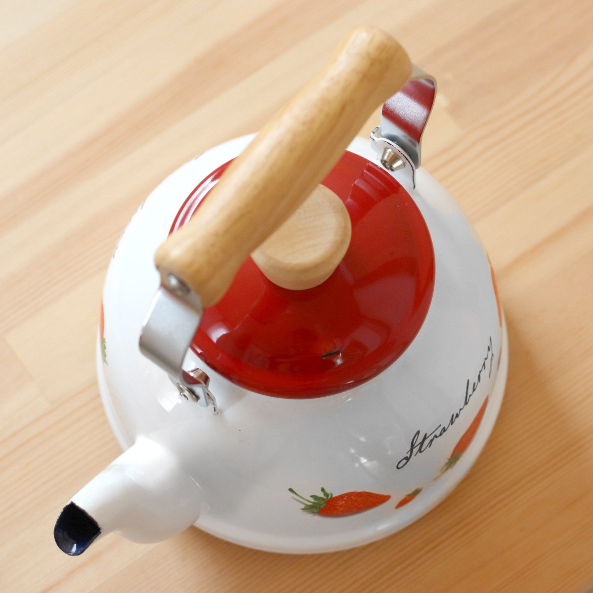 ケトル 1.6L IH対応 ストロベリーシリーズ 富士ホーロー （ Honey Ware