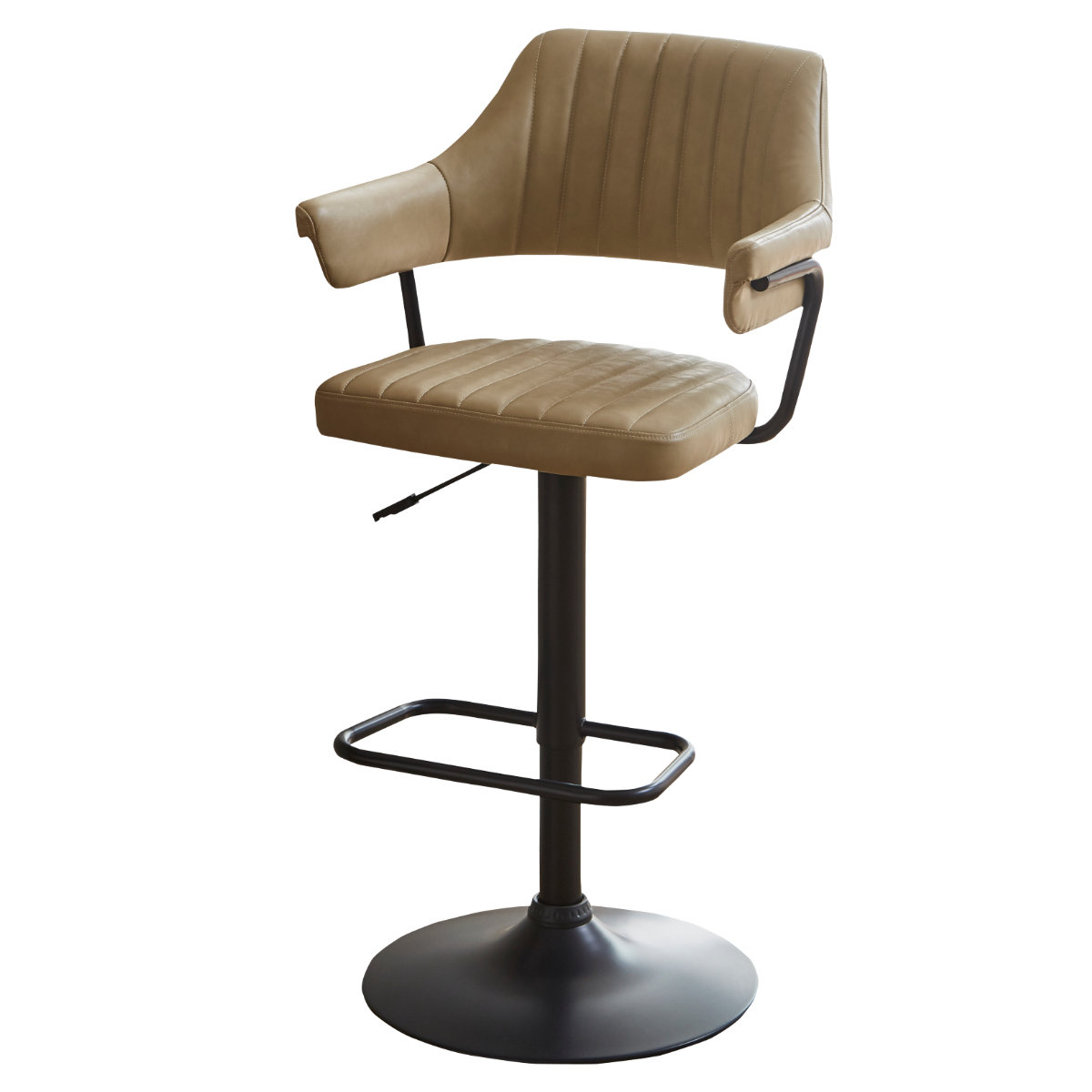 カウンターチェア バーチェア 昇降式 座面高57〜79cm イザヤ