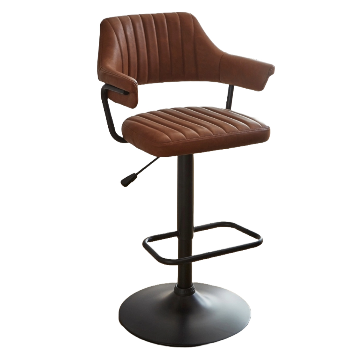 カウンターチェア バーチェア 昇降式 座面高57〜79cm イザヤ