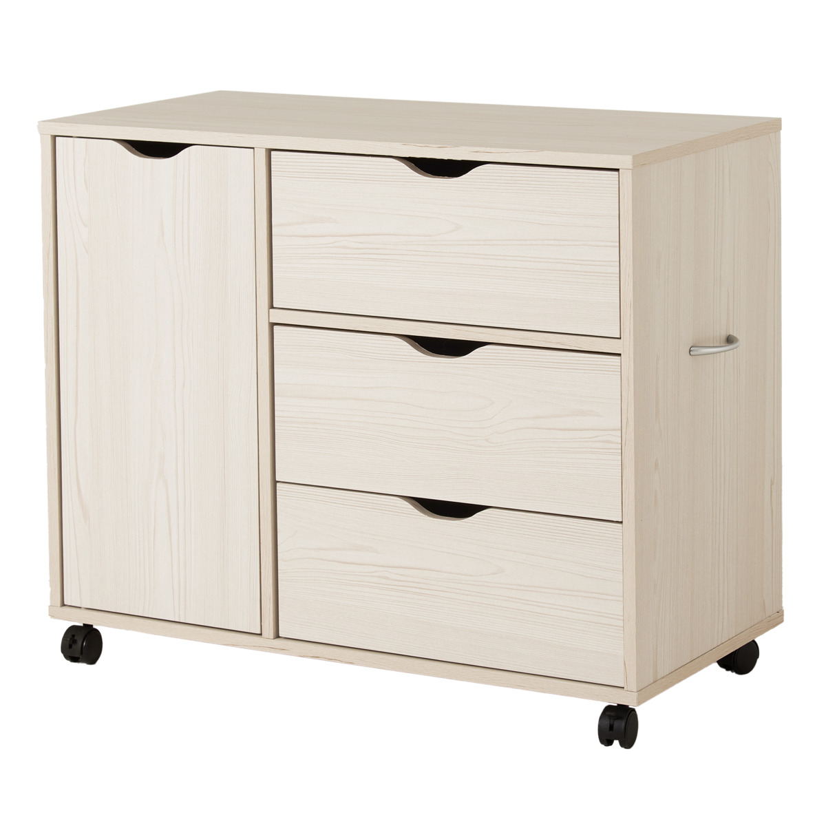 キャビネット 収納棚 幅80cm ホワイト 木製 引き出し収納 脚付き 扉収納 楽天市場】キャビネット 木製 おしゃれ 北欧 幅80 チェスト キャスター