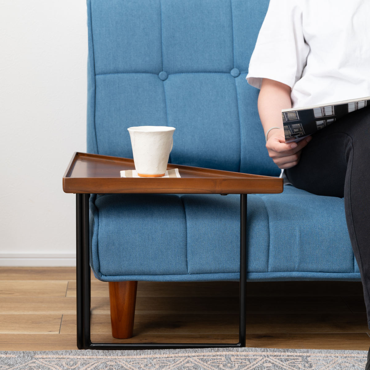 東谷 ミニテーブル コーナー Sサイズ 幅40cm （ 三角 トライアングル