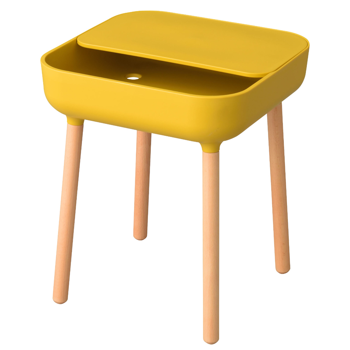 サイドテーブル コンパクト 高さ47cm レクトサイドテーブル （ ポリプロピレン プラスチック 北欧 モダン 収納 ）｜colorfulbox｜04