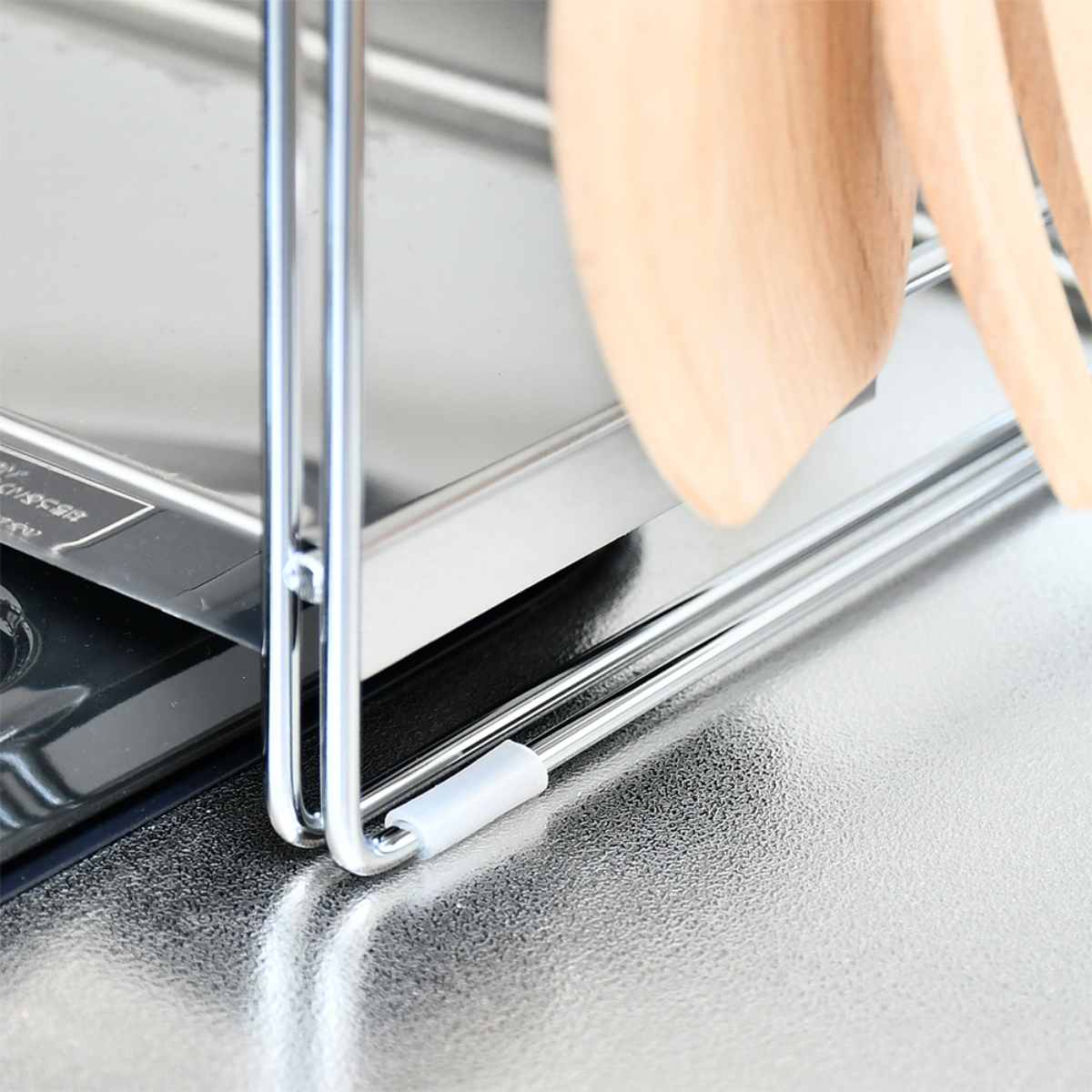 コンロ奥ラック コンロ奥多機能ラック 幅65cm 3段 （ ステンレス