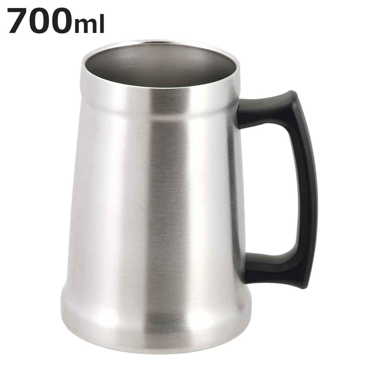 ビアジョッキ 700ml 真空断熱 保温 保冷 ステンレス （ ビールジョッキ 