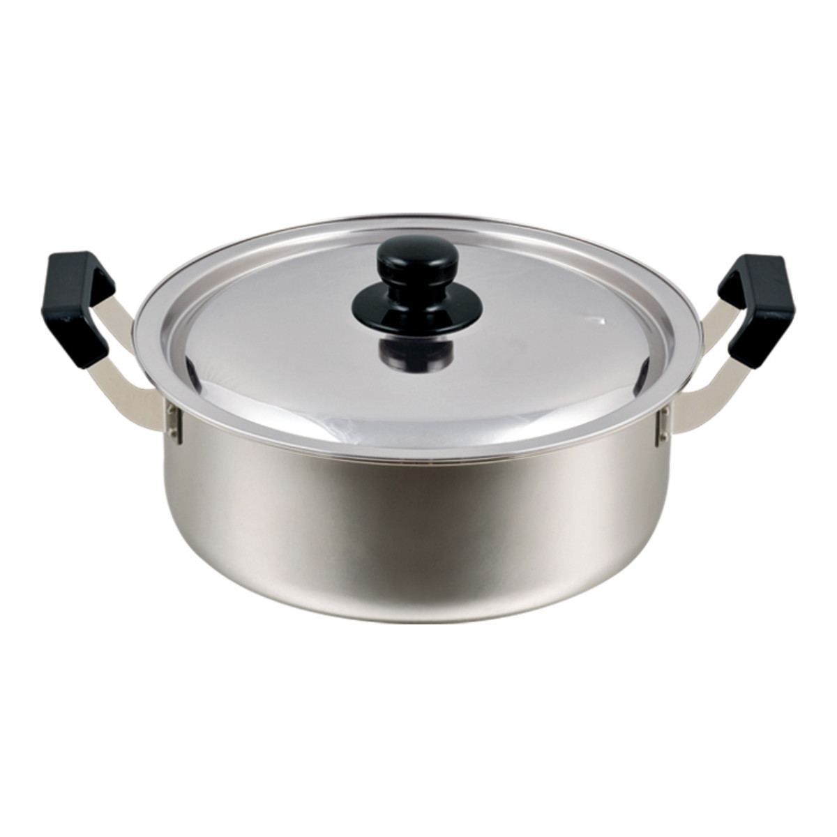 パール金属 両手鍋 28cm IH対応 大容量 だんらん ステンレス製 （ ガス