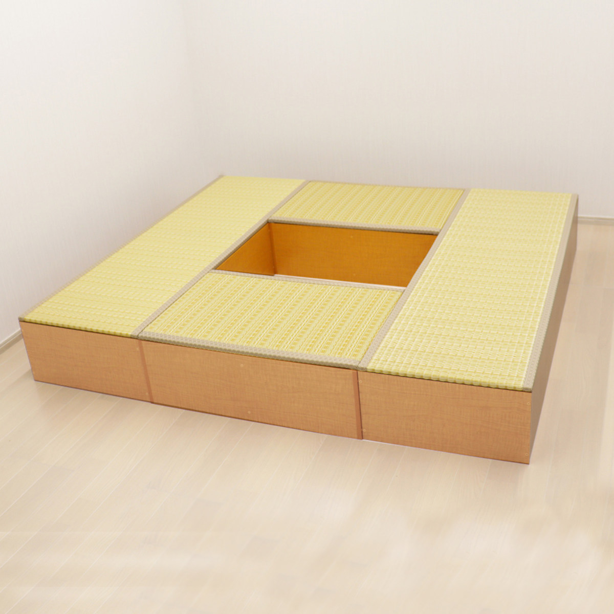 樹脂畳ユニット Bセット ロータイプ 幅180cm×2 幅90cm×2 収納付ベンチ