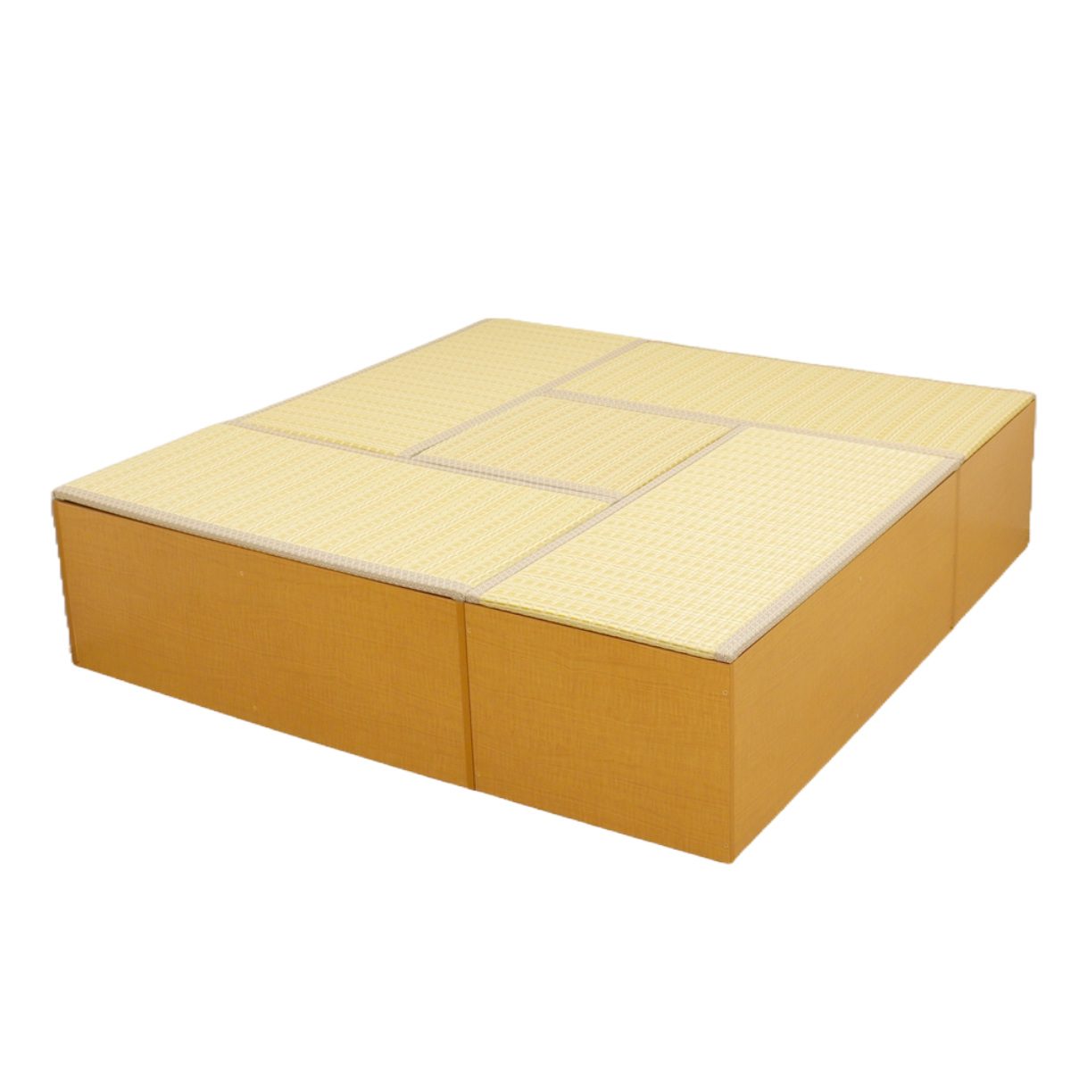 樹脂畳ユニット Aセット ハイタイプ 幅120cm×4 幅60cm×1 収納付ベンチ （ 高さ45cm 畳 小上がり 収納 ベンチ 収納ボックス セット ）｜colorfulbox｜02