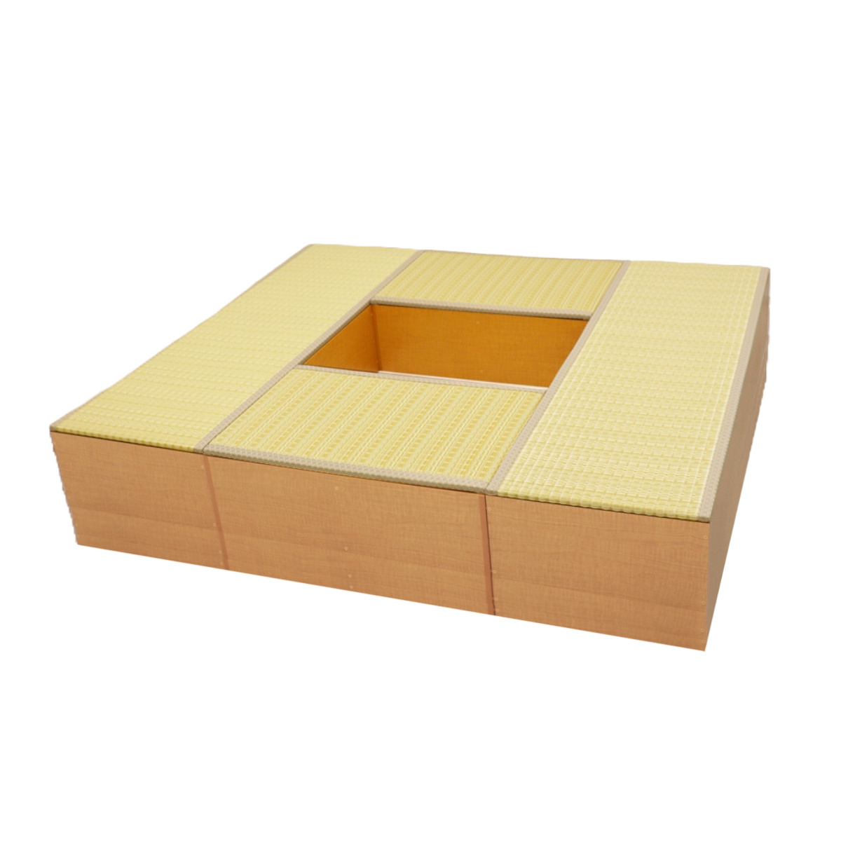 樹脂畳ユニット Bセット ハイタイプ 幅180cm×2 幅90cm×2 収納付ベンチ （ 高さ45cm 畳 小上がり 収納 ベンチ 収納ボックス セット ）｜colorfulbox｜02