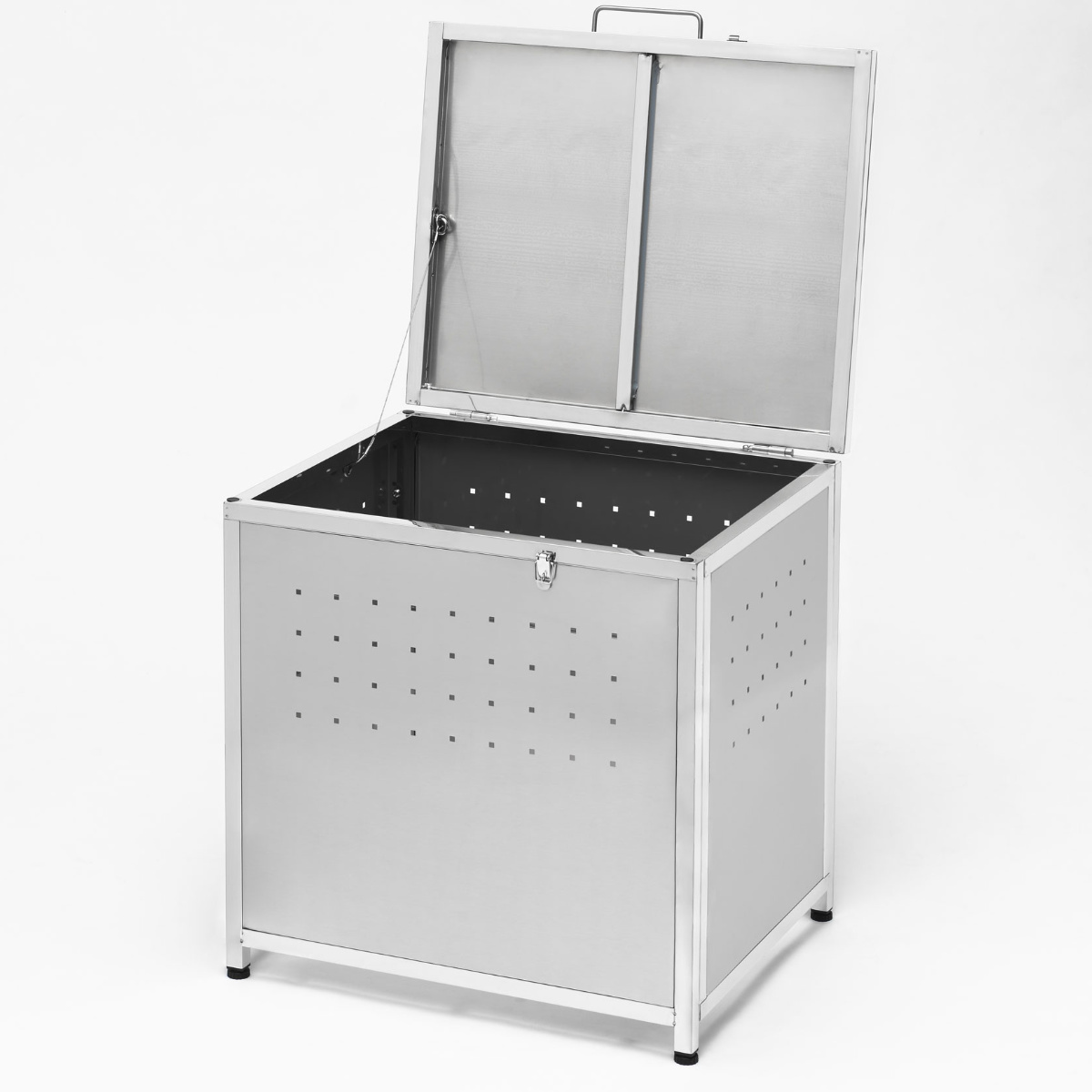 SANKA ゴミ収納庫 屋外用 130L ステンレス保管庫 （ ごみ箱 130