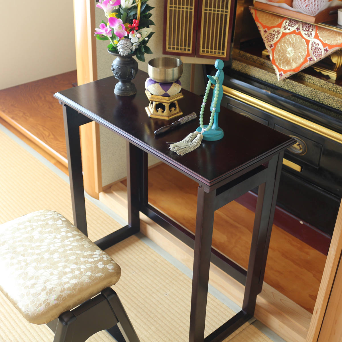 テーブル 折りたたみ 幅60cm パタパタ便利...の詳細画像3