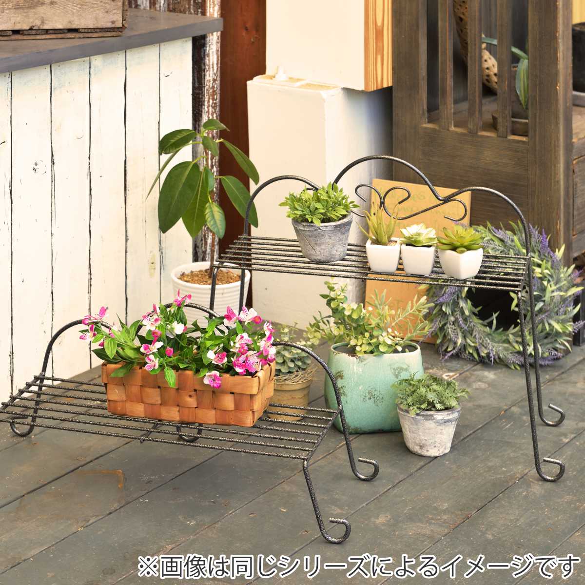 プランタースタンド ヨーロピアンアーチ ハイタイプ （ フラワー