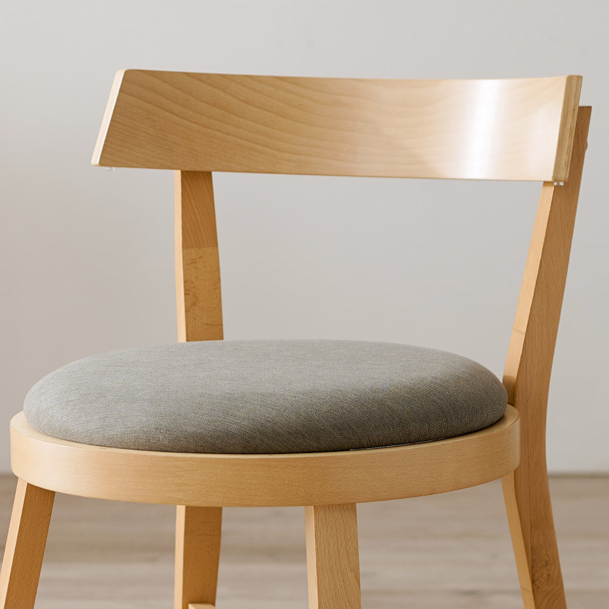 HAGiHARA（萩原） ダイニングチェア 同色2脚セット 座面高43cm 正円座