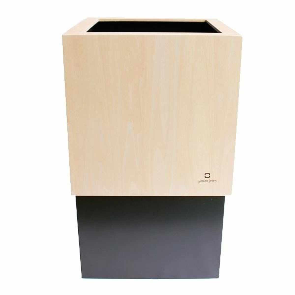 ヤマト工芸 ゴミ箱 木製 10L W CUBE （ ダストボックス ごみ箱 10